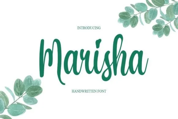 Marisha Font Marisha Font Poster 1