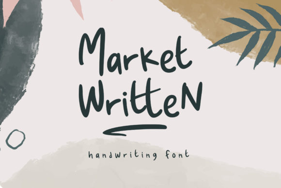 Market Written Font Poster 1