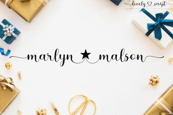 Marlyn Malson Font Poster 1