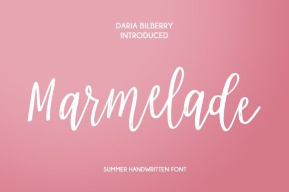 Marmelade Font Poster 1