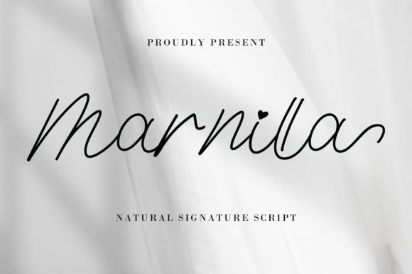 Marnilla Signature Font Poster 1
