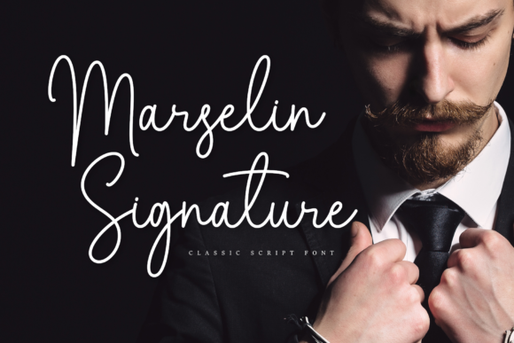 Marselin Signature Font Poster 1