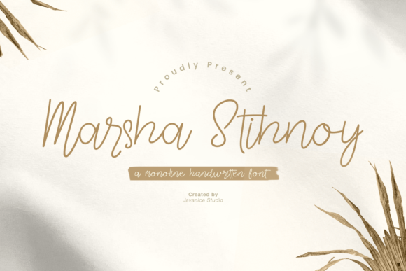 Marsha Stihnoy Font Poster 1