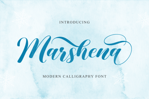 Marshena Font Poster 1