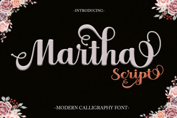 Martha Script Font Poster 1