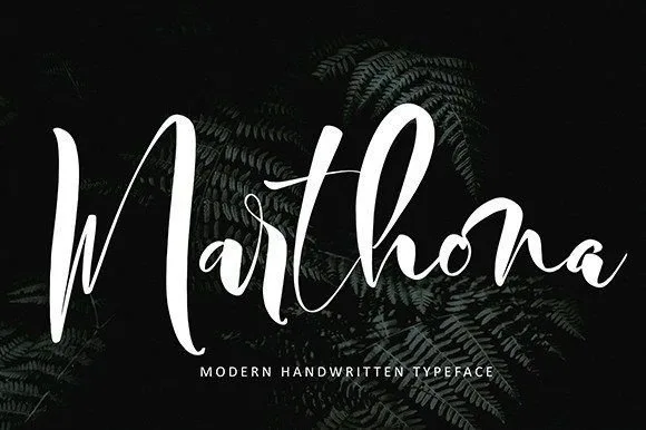 Marthona Font Marthona Font Poster 1
