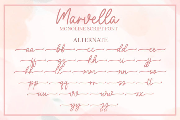 Marvella Font Poster 6