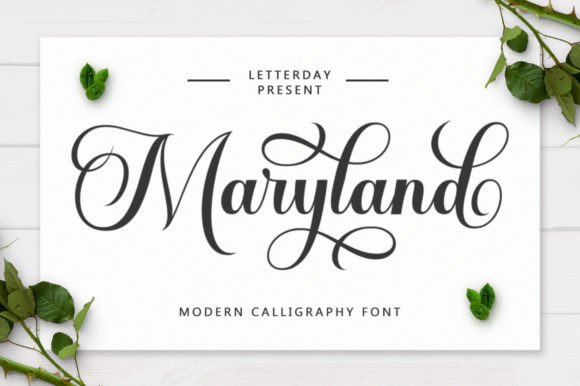 Maryland Font Poster 1