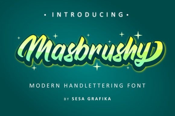 Masbrushy Font Poster 1