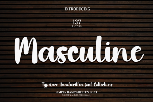 Masculine Font Poster 1