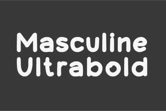 Masculine Ultrabold Font