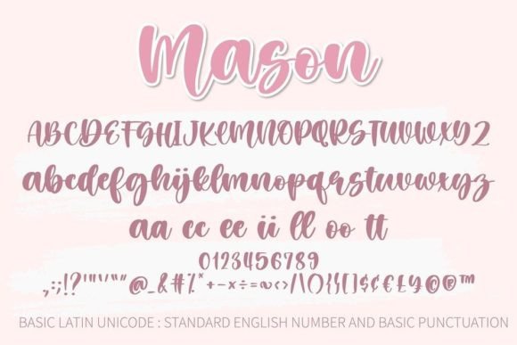 Mason Font Poster 3