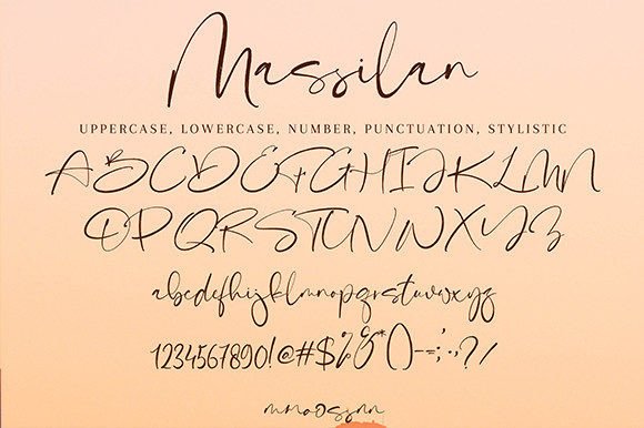 Massilan Font Poster 9