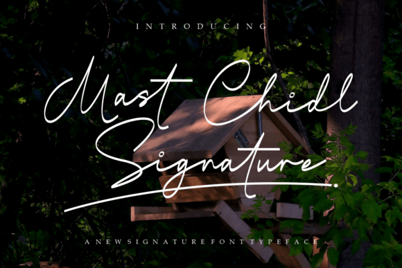 Mast Child Signature Font Poster 1