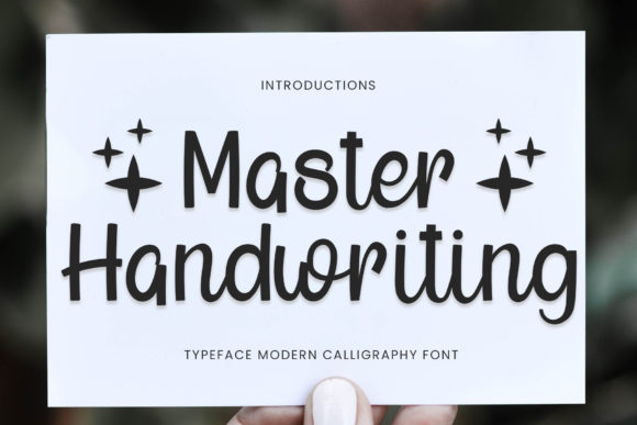 Master Handwriting Font Poster 1