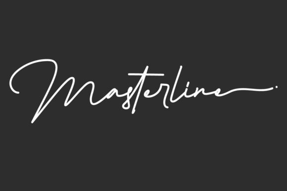 Masterline Font Poster 1