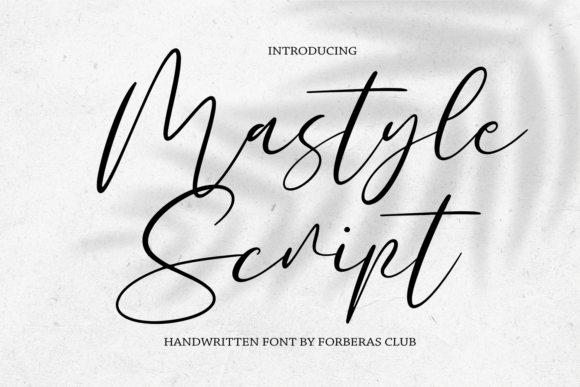 Mastyle Script Font Poster 1