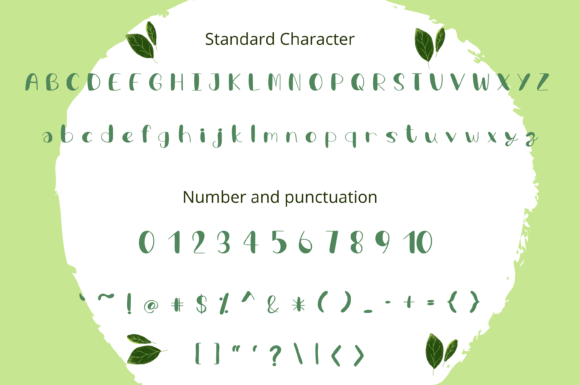 Matcha Green Tea Font Poster 2