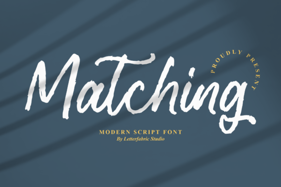 Matching Font Poster 1