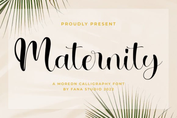Maternity Font Poster 1