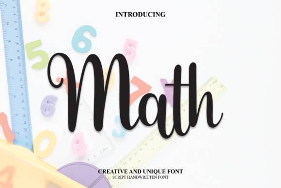 Math Font Poster 1