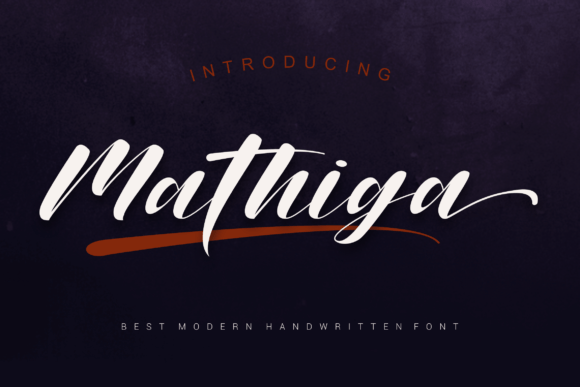 Mathiga Font Poster 1
