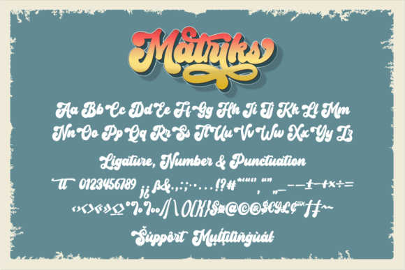 Matriks Font Poster 10
