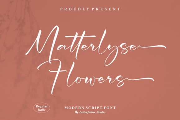 Matterlyse Flowers Font Poster 1