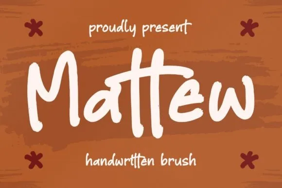 Mattew Font Mattew Font Poster 1