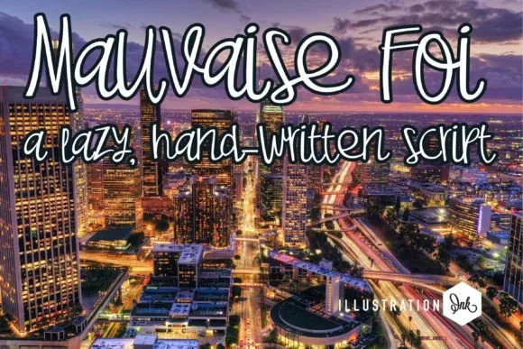 Mauvaise Foi Font Mauvaise Foi Font Poster 1