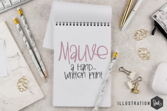 Mauve Font Mauve Font Poster 1