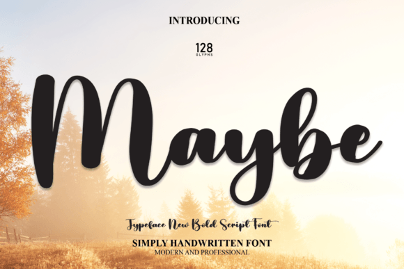 Maybe Font Poster 1
