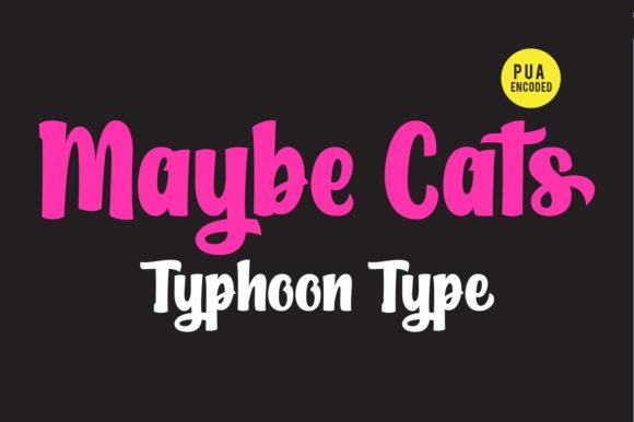 Maybe Cats Font Poster 1
