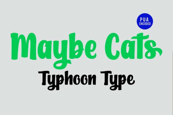 Maybe Cats Font Poster 2