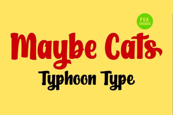 Maybe Cats Font Poster 3