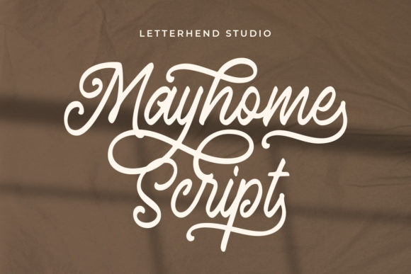 Mayhome Script Font Poster 1