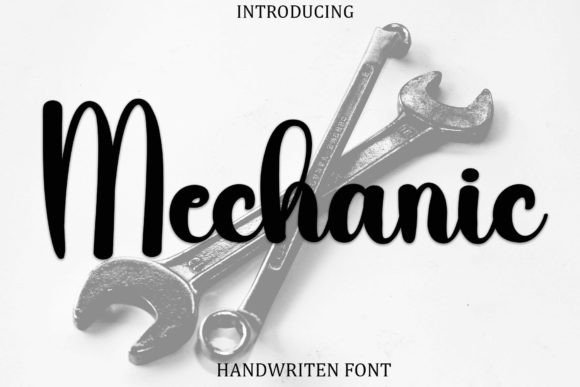 Mechanic Font Poster 1