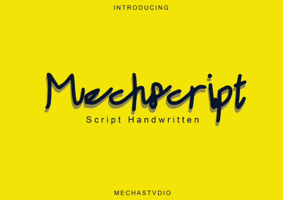 Mechscript Font Poster 1