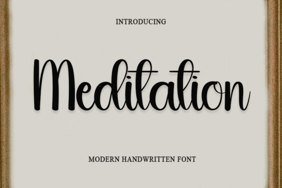 Meditation Font Poster 1