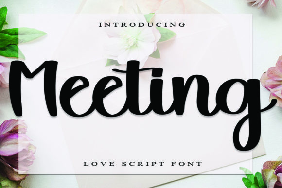 Meeting Font Poster 1
