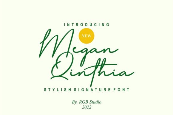 Megan Qinthia Font Poster 1