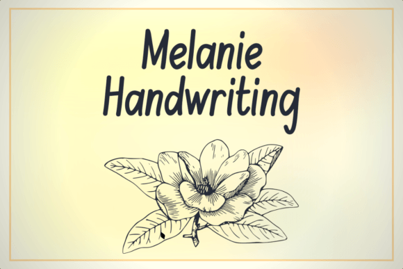 Melanie Handwriting Font Poster 1