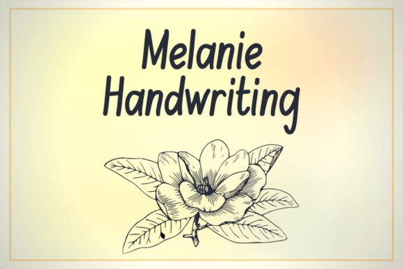 Melanie Handwriting Font Melanie Handwriting Font Poster 1
