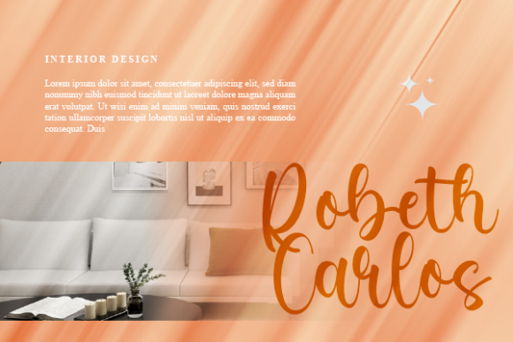 Melanie Randal Font Poster 2