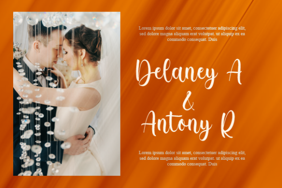Melanie Randal Font Poster 11