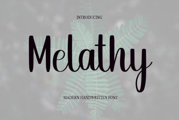 Melathy Font Poster 1