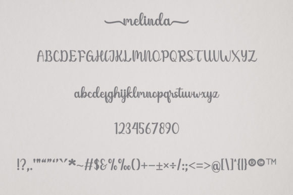 Melinda Font Poster 6