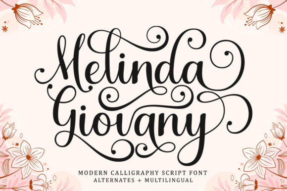 Melinda Giovany Font Poster 1