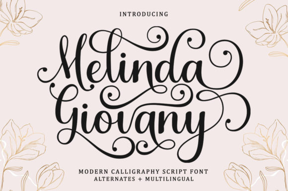 Melinda Giovany Font Poster 11