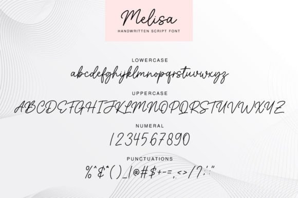 Melisa Font Poster 6